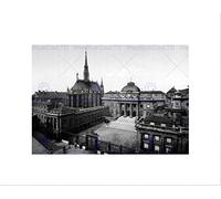 Wee Blue Coo PALAIS DE JUSTICE AND HOLY CHAPEL PARIS FRANCE BW FRAMED ART PRINT MOUNT B12X522