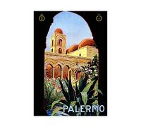 Wee Blue Coo Palermo Sicily Italy Sun Norman Palace Ad Picture Wall Art Print