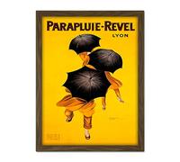 Wee Blue Coo Parapluie Revel Umbrella Rain Lyon France Artwork Framed Wall Art Print 18X24 Inch