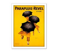 Wee Blue Coo Parapluie Revel Umbrella Rain Lyon France Artwork Framed Wall Art Print 18X24 Inch