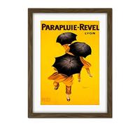 Wee Blue Coo Parapluie Revel Umbrella Rain Lyon France Artwork Framed Wall Art Print 18X24 Inch