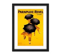 Wee Blue Coo Parapluie Revel Umbrella Rain Lyon France Artwork Framed Wall Art Print 18X24 Inch