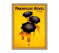 Wee Blue Coo Parapluie Revel Umbrella Rain Lyon France Artwork Framed Wall Art Print 18X24 Inch