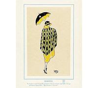 Wee Blue Coo Paris Surprise Storm Fashion Umbrella Unframed Wall Art Print Poster Home Decor Premium
