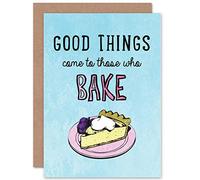 Wee Blue Coo Personalised Bake Cake Good Things Art Greetings Greeting Card Fun Funny Arty Art All Occasion Birthday