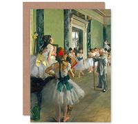 Wee Blue Coo Personalised Edgar Degas Ballet Class Old Master Painting Greeting Card Arty Art All Occasion Birthday