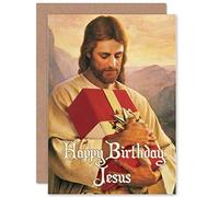 Wee Blue Coo Personalised Happy Birthday Jesus Gift Present Funny Christmas Greeting Card For Him Her