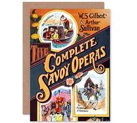 Wee Blue Coo Personalised Theatre Savoy Operas Vintage Advert Sullivan Gilbert Greeting Card Arty Art All Occasion Birthday