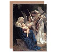 Wee Blue Coo Personalised William Adolphe Bouguereau Angels Song Old Master Painting Greeting Card Arty Art All Occasion Birthday