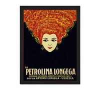 Wee Blue Coo Petronila Longega Hair Shampoo Venice Italy Artwork Framed Wall Art Print 18X24 Inch
