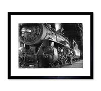Wee Blue Coo Photo 1955 Steam Train Winston Link Engine New Picture Framed Wall Art Print