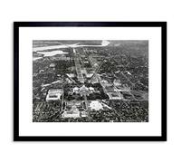 Wee Blue Coo Photo Aerial Capitol Hill Washington Dc America Framed Wall Art Print