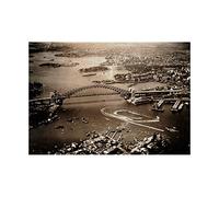 Wee Blue Coo Photo Aerial View Speed Boat Sydney Harbour Australia Wall Art Print