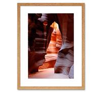 Wee Blue Coo Photo Antelope Canyon Arizona Cave Framed Wall Art Print