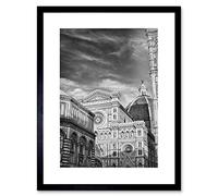 Photo Architecture Florence Duomo Cathedral Black White Italy Art Print B12X8159