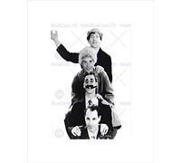 Wee Blue Coo Photo Black White Harpo Groucho Marx Brother Wall Art Print