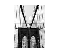 Wee Blue Coo Photo Brooklyn Bridge Gates Nyc USA New York Wall Art Print