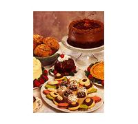 Wee Blue Coo Photo Cake Bake Food Sweet Cherry Pie Wall Art Print