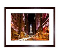 Wee Blue Coo PHOTO CITYSCAPE CITY HALL PHILADELPHIA PA FRAMED ART PRINT POSTER F97X12206