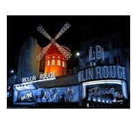 Wee Blue Coo PHOTO CITYSCAPE PARIS MOULIN ROUGE 12 X 16 INCH ART PRINT POSTER PICTURE HP2484