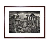 Wee Blue Coo Photo Cityscape Rome Italy Roman Forum Ruins Framed Wall Art Print