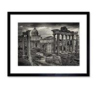 Wee Blue Coo Photo Cityscape Rome Italy Roman Forum Ruins Framed Wall Art Print