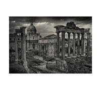 Wee Blue Coo Photo Cityscape Rome Italy Roman Forum Ruins Wall Art Print