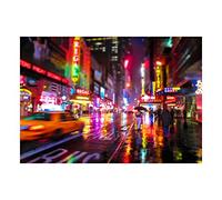 Wee Blue Coo Photo Cityscape Street Motion New York Lights Wall Art Print