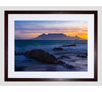 Wee Blue Coo Photo Composition Atmospheric Table Mountain South Africa Framed Wall Art Print
