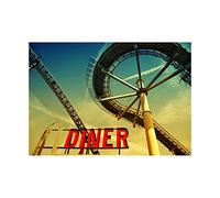 Wee Blue Coo Photo Composition Fairground Diner Roller Coaster Wall Art Print
