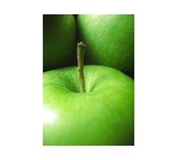 Wee Blue Coo Photo Composition Food Fruit Apple Green Stalk Macro Wall Art Print