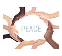 Wee Blue Coo Photo Composition Peace Hands Ethnic Multiracial Harmony Art Print Poster Wall Decor 12X16 Inch