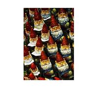 Wee Blue Coo Photo Composition Santa Claus Christmas Gnomes Wall Art Print