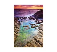Wee Blue Coo Photo Composition Seascape Rocks Sunset Dusk Colour Expose Wall Art Print