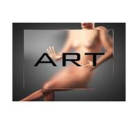 Wee Blue Coo Photo Compostiton Glass Plate Undressed Woman Pane Wall Art Print