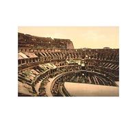 Wee Blue Coo Photo Interior Coliseum Colosseum Rome Italy Wall Art Print