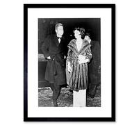 Wee Blue Coo Photo John Kennedy Jackie JFK President Picture Framed Wall Art Print