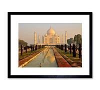 Wee Blue Coo Photo Landmark Building Taj Mahal Misty Morning India Framed Wall Art Print