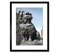 Wee Blue Coo PHOTO LANDMARK EDINBURGH SCOTLAND GREYFRIARS BOBBY FRAMED PRINT F97X5286