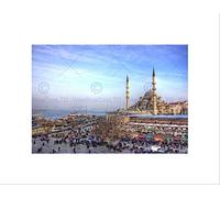 Wee Blue Coo Photo Landmark Sultan Ahmed Mosque Istanbul Turkey Wall Art Print