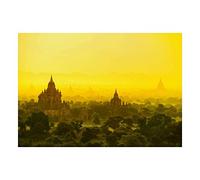Wee Blue Coo Photo Landscape Cultural Bagan Temple Myanmar Sunset Wall Art Print