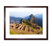 Wee Blue Coo Photo Machu Picchu Ancient Peru Maya Framed Wall Art Print