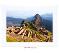 Wee Blue Coo Photo Machu Picchu Ancient Peru Maya Framed Wall Art Print