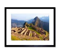 Wee Blue Coo Photo Machu Picchu Ancient Peru Maya Framed Wall Art Print