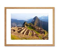 Wee Blue Coo Photo Machu Picchu Ancient Peru Maya Framed Wall Art Print