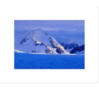 Wee Blue Coo PHOTO MID HUBBARD GLACIER KLUANE NATIONAL PARK YUKON SNOW FRAMED PRINT B12X11021
