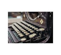 Wee Blue Coo Photo Old Typewriter Keyboard Retro Vintage Wall Art Print