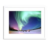 Wee Blue Coo PHOTO SKYSCAPE SPACE AURORA BOREALIS NORTHERN LIGHTS FRAMED PRINT F97X3848