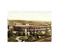 Wee Blue Coo Photo Verona Arena Stadium Roman Ruins Italy Picture Wall Art Print