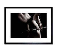 Wee Blue Coo PHOTOGRAPH COMPOSITION FEMALE THORNY SPIKY STEM FRAMED ART PRINT B12X13647